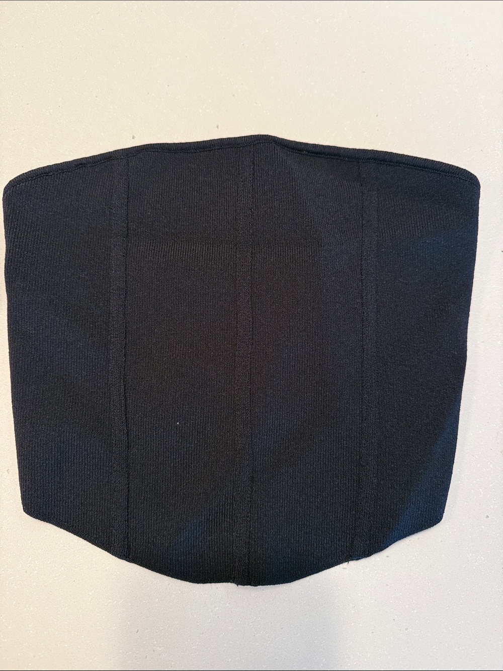 La Hearts Black Strapless Corset-Style Top